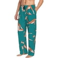 thumbnail image 2 of Junzan Men'S Pajama Pants Giraffes Doing Various Yoga Sleepwear Pants Pj Bottoms Drawstring And Pockets, 2 of 9