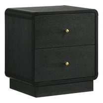 Cavelle 2-drawer Nightstand Bedside Table Black