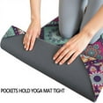 thumbnail image 3 of Multicolor Ethnic Mandala Pattern Hot Yoga Mat Towel Non Slip for Hot Yoga - Quick-Drying Yoga Mat Cover with 4 Corner Pockets with Travel Bag - Hot Yoga Towel Non Slip 70"x26", 3 of 6
