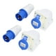 thumbnail image 4 of Conector de enchufe industrial conectores circulares de 3 pines 220-250 V 16 A ZNG-013 ZNG-113 montado con ranura guía para equipos eléctricos ANGGREK Otros, 4 of 8