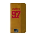 thumbnail image 2 of Keyscaper Dexter Lawrence II Brown New York Giants Folio iPhone Case, 2 of 7