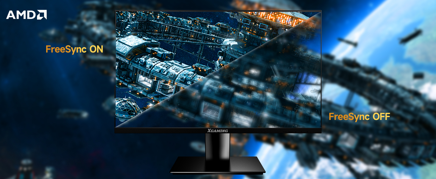 Memzuoix TMDTMD24S1 Ultra-thin 24inch 100Hz Computer Monitor, FHD 1080P LCD