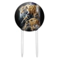 thumbnail image 1 of Acrylic Orange Bengal Tigers Cake Topper Party Decoration for Wedding Anniversary Birthday Graduation, 1 of 7