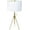 Brushed Gold,Soft White#13, variant on 32-37 Inch Adjustable Height Tripod Table Lamp with Fabric Shade, Soft White Light for Bedroom Living Room Office Decor, Modern Brushed Nickel Base