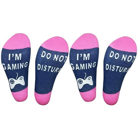 2 Pair Gifts for Him Stocking Stuffers for Adults Teens Birthday Christmas Gifts for Men White Elephant Gifts for Adults Gifts for Dad Him Teen Boy Gifts Funny Gamer Socks