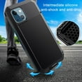 thumbnail image 2 of Gorilla Glass Aluminum Metal iPhone 15 Pro Max Case (Black) Heavy Duty Military Grade Shockproof and Scratch Resistant Protection, Rugged Outdoor Travel, 2 of 5