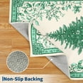 thumbnail image 4 of COZONY 8x10 Christmas Area Rug, Non-Slip Washable Large Rug, Xmas Tree Pattern, Ultra-Thin Soft Living Room Carpet, Green Holiday Decor, 4 of 11