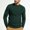 Green men long sleeve pullover sweater a1, variant on Men's Long Sleeve Knitted Sweater Pullover Fall Winter Casual Basic Tops Solid Color Fashion Comfortable Daily Wear Street Style Outfits, Gray 2XL