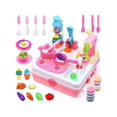 thumbnail image 1 of Cute Stone Dough Sets Dough Tools Kit Kitchen Creations Ice Cream Maker Machine with Sound and Light (8 Color Dough Included), 1 of 5