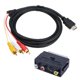 thumbnail image 1 of Cable adaptador 2 en 1 compatible con cable Scart, conector de audio macho S-Video a 3 Scart para puerto de TV., 1 of 7