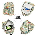 thumbnail image 5 of FORMRS Mini Backpack Purse for Women Quilted Travel Daypack Casual Shoulder Bag, Cartoon Animals, 5 of 7
