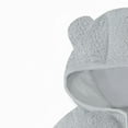thumbnail image 6 of Gibobby Baby Newborn Bear Outfit Fleece Snowsuit Winter Clothes Hooded Jumpsuit Romper for Baby boy girl(Grey,0-6 Months), 6 of 7