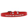 thumbnail image 1 of Pearl And Clear Crystal Size 12 Red Puppy Collar, 1 of 1