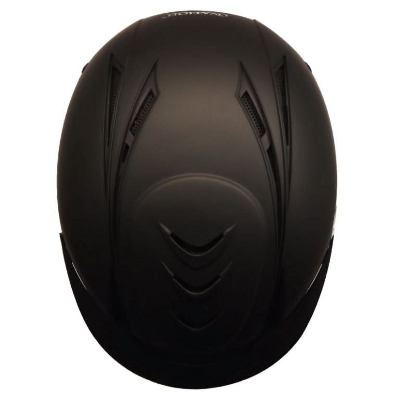 Lrg / X Ovation Comfortable Ventilated Deluxe Schooler Helmet Black Vents
