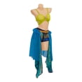 thumbnail image 4 of Disfraz de esclava de Britney Spears, vestido azul para actuación en el escenario, vestido de baile, sujetador sexy, pantalones cortos, faldas, traje femenino para fiesta de carnaval y Halloween, 4 of 5