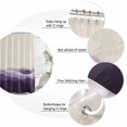 thumbnail image 6 of Purple Beige Ombre Waterproof Fabric Shower Curtain,Minimalist Ocean Waves Linen Waterproof Fabric Shower Curtain for Bathroom Curtains Bathtubs Hotel Shower Curtains with 12 Hooks Long 72x78in, 6 of 8