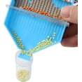 thumbnail image 5 of Capacity Tray, Tray Organizer with 3 Dividers and A Brush Used for Plastic Bead Sorting Tray, DIY Cross Stitch Nail Art Tools, 5 of 5