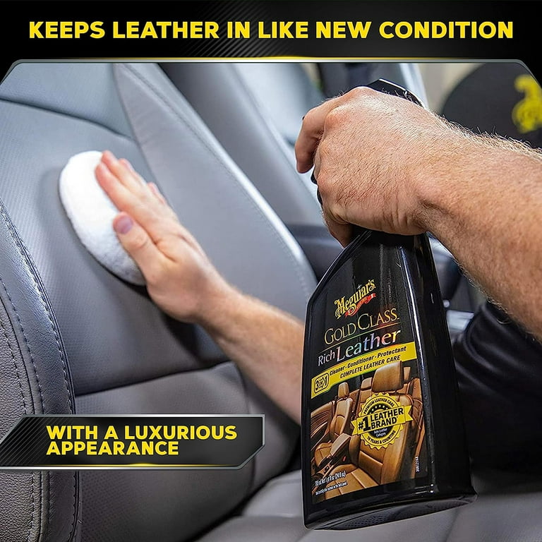 Meguiars G7214 Gold Class Leather Cleaner & Conditioner - 14 oz