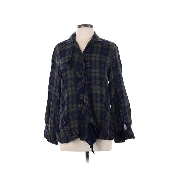 Pre-Owned Finley Women's Size L Long Sleeve Button-Down Shirt