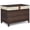 Brown-160L, variant on Brown 105L Wicker Storage Chest with Lid and Removable Liner Bag