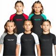 thumbnail image 1 of Elite Sports Rash Guards pour Garçons et Filles Manches Courtes Compression BJJ Enfants et Jeunes Maillot Dermoprotecteur (Noir Large), 1 of 4
