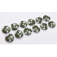 thumbnail image 7 of IBA Indianbeautifulart Green 2 Holes Canvas Round Buttons For Sewing 1 Inch Floral Texture Shirting Printed Handmade Decorative Buttons Pack Of 50, 7 of 7