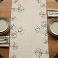 thumbnail image 5 of Table Runners 36 Inches Long Dress Scarves, Retro Beige Flowers Farmhouse Kitchen/Dining Table Runner, Short Coffee Tablerunners, Rustic Abstract Floral Simple Art 13x36 Inch, 5 of 9