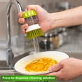 thumbnail image 4 of AOSULI Grease cleaning brush,Pressure liquid dishwashing brush,Soap Dispensing Brush,Green, 4 of 10