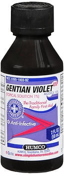 Humco Gentian Violet Topical Solution 1% USP - 2 Oz - Walmart.com