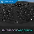 thumbnail image 2 of Adesso French Canadian Ergonomic Desktop Keyboard, 2 of 11