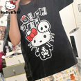 thumbnail image 2 of Sanrio hello kitty halloween goth camisetas y2k mujeres góticas hip-hop esqueleto tops estudiante moda ropa suelta de talla grande xuanjing unisex, 2 of 2