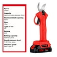 thumbnail image 3 of Brushless 1000W 4Gears Electric Cordless Pruner Pruning Shear 9000mAh Battery Efficient Fruit Tree 18v Battery ,Gardening Tree Branch, 3 of 7