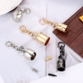 thumbnail image 6 of Uxcell 12 Pcs Tassel Cord End Cap, Alloy Leather End Caps with Screw and Chain, Tassel Tips for Bag Keychain DIY Crafts Jewelry Making, Style 1, Golden, 6 of 6