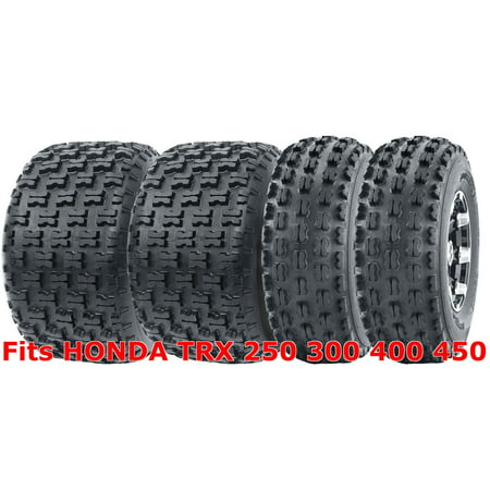 Full Set WANDA Sport ATV Tires 21x7-10 & 20x10-9 HONDA TRX 250 300 400 (Best Tires For 2019 Honda Fit Sport)