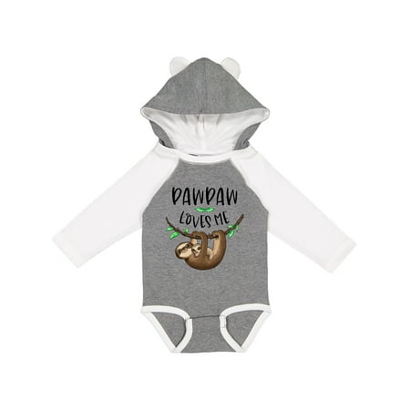 

Inktastic Pawpaw Loves Me Cute Sloth and Baby Gift Baby Boy or Baby Girl Long Sleeve Bodysuit