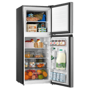 Arctic King 4.5 Cu Ft Two-Door Compact Refrigerator, Stainless Steel Look