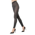 thumbnail image 2 of MeMoi Cremallera Zipper Accent Cotton Blend Sweater Leggings - Womens - Female (Small/Medium, Black), 2 of 6