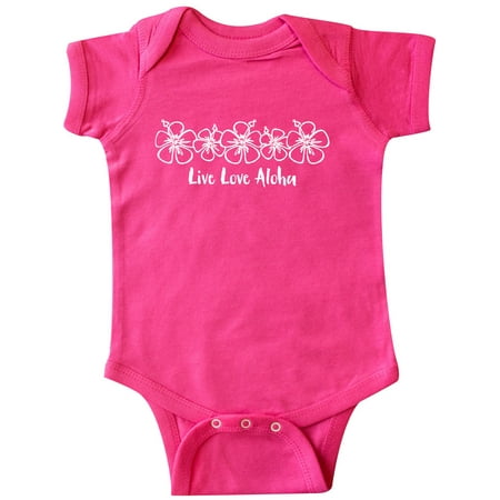 

Inktastic Live Love Aloha WHT Gift Baby Girl Bodysuit