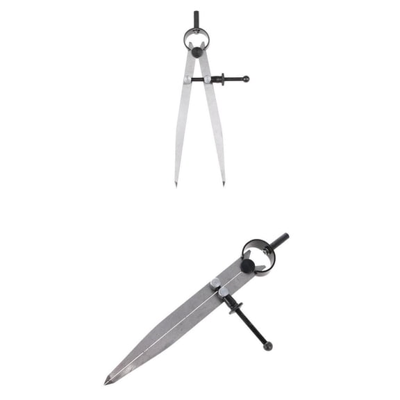 QSTDGVPW of 2, Machinist Carbon Steel Divider Calipers 6" 8" Measuring Tool
