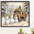 thumbnail image 1 of 5D bricolaje taladro redondo completo diamante pintura invierno muñeco de nieve Kit hogar decoración arte artesanía JShteea El nuevo, 1 of 9