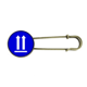 thumbnail image 1 of Broche de Metal antiguo Unbranded Arriba cuadrado azul marca de advertencia M, 1 of 3
