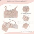 thumbnail image 5 of BIMEI Women Mastectomy Bra Breast Prosthesis with Pockets Wirefree Comfort Plus Size Everyday Bra 2477,Pink,40D, 5 of 7