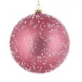 thumbnail image 1 of Vickerman N185445 8 in. Mauve Ice Ball Ornament  2 per Bag, 1 of 1