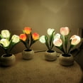 thumbnail image 4 of Vwrxbz Flower Shaped LED Night Lamp Table Lamp for Bedroom Decoration, Imitation Ceramic Small Night Light Gift, 4 of 7