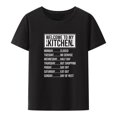 thumbnail image 1 of Camiseta con estampado de "Bienvenido a mi cocina", divertida camiseta de moda callejera, camisas y blusas Ulzzang de cuello redondo, par de hip-hop, humor., 1 of 7