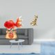 thumbnail image 2 of Estatua decorativa,Estatua de pez del Feng Shui chino,escultura koi,Decoración de escritorio Adorno de mesa Regalo navideño,Figura de escritorio,Estante de estatua de gato para, 2 of 8