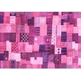 thumbnail image 1 of Ahgly Company Indoor Rectangle Checkered Pink Modern Area Rugs, 2' x 3', 1 of 4