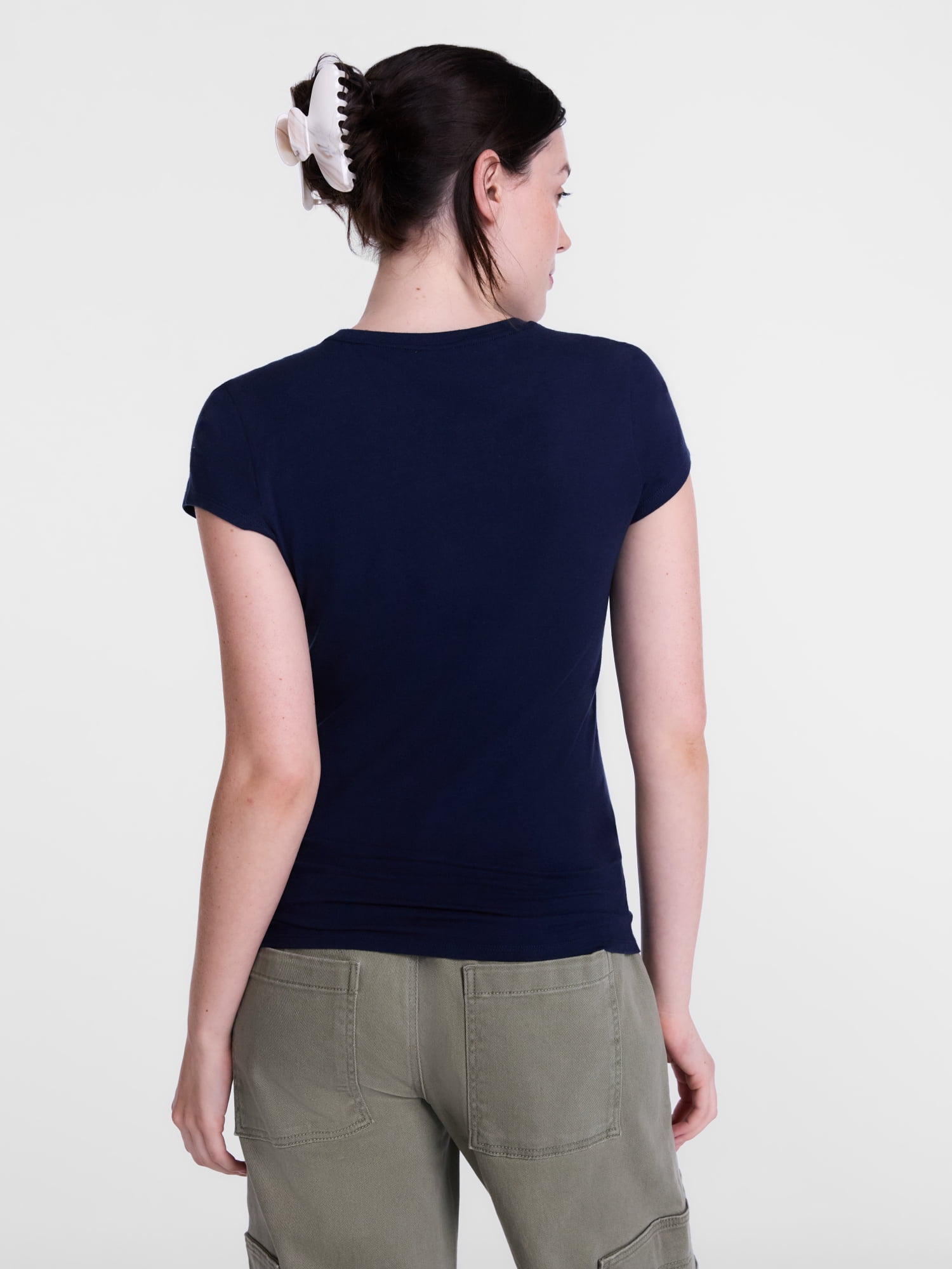 Scenario Women's and Women's Plus Tee with Short Cap Sleeves, Sizes XS-4X