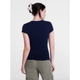 thumbnail image 4 of Scenario Women's and Women's Plus Tee with Short Cap Sleeves, Sizes XS-4X, 4 of 6
