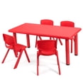 thumbnail image 2 of Patiojoy Kids Multifunctional Activity Rectangle Table Kids Learn and Play Desk Red, 2 of 9